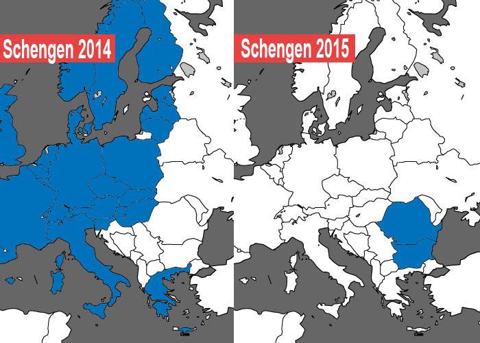 Ţeapă! România şi Bulgaria au fost primite în Schengen, dar apoi au ieşit toate celelalte ţări