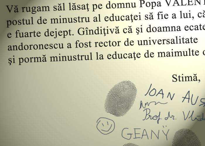 Dezastrul din educaţie, vizibil în scrisoarea celor 45 de rectori! Cel puţin jumătate au semnat cu degetul