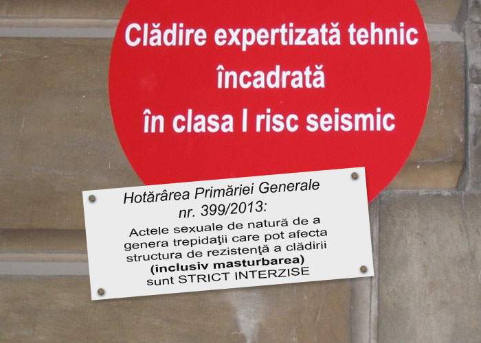 Oprescu anunţă măsuri anti-seism: Locatarii blocurilor cu bulină nu vor mai avea voie să facă sex