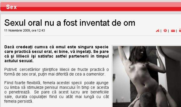 Cine a inventat sexul oral