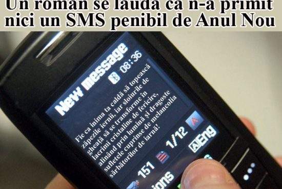 Un bucureștean se laudă că n-a primit nici un SMS cu urări penibile de Anul Nou