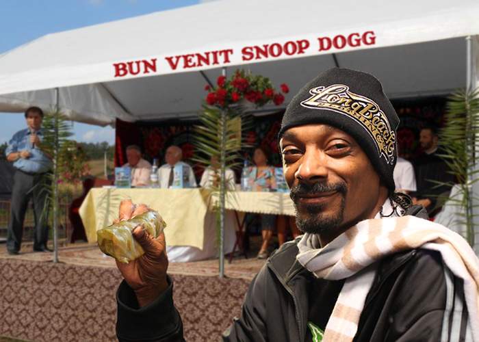 Sătenii din Bogata, impresionaţi de Snoop Dogg: Rulează sarmalele mai bine decât noi!