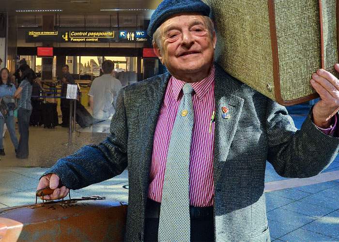 Vin salariile în presă? George Soros, văzut în Otopeni cu două valize cu bani