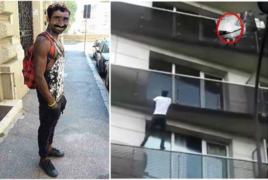 Un migrant din Ferentari a escaladat 4 etaje ca să salveze un televizor lăsat nesupravgheat de un cetăţean