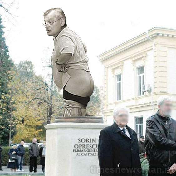 FOTO! Lângă statuia lui Traian din fața muzeului de istorie va fi pusă și o statuie cu Oprescu