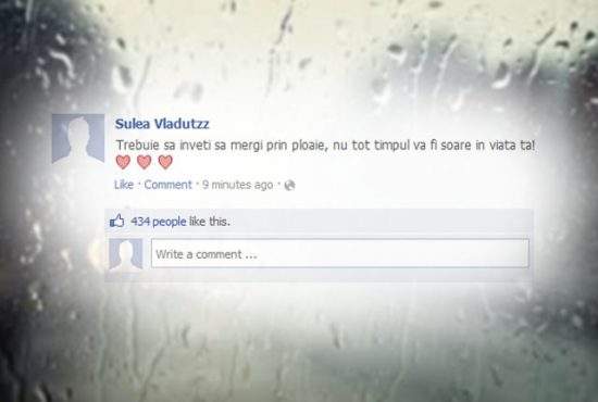 Statistică! Un utilizator Facebook are, în medie, 40 de statusuri despre ploaie la îndemână