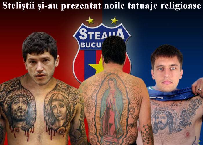 Gigi Becali şi-a obligat jucătorii să-şi facă tatuaje cu Iisus sau Maica Domnului