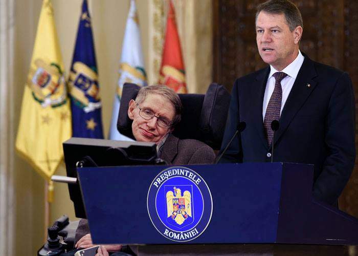 Stephen Hawking, favorit să devină noul purtător de cuvânt al lui Iohannis: ”Vorbește exact ca el!”