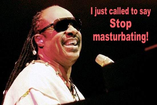 Stevie Wonder este imaginea unei campanii despre pericolele masturbării