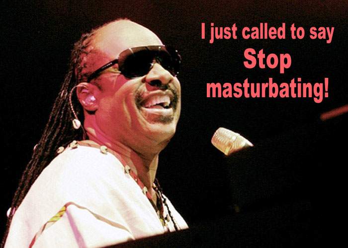 Stevie Wonder este imaginea unei campanii despre pericolele masturbării