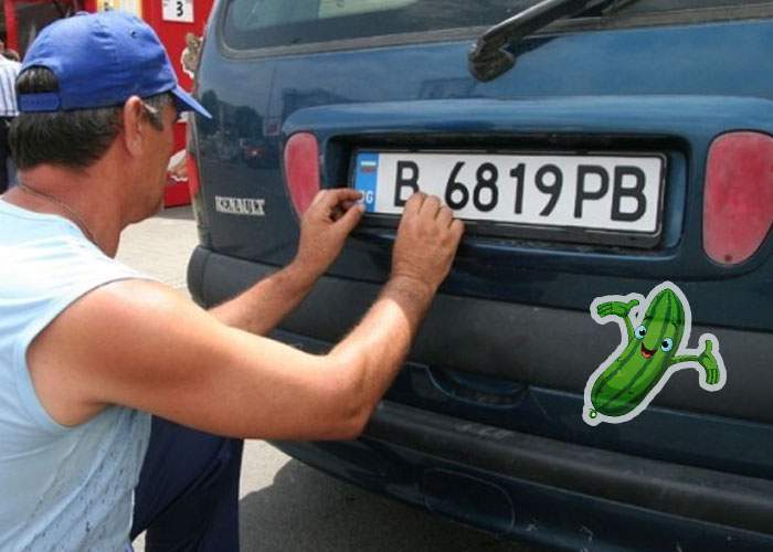 Umilință! Mașinile cu număr de Bulgaria vor fi obligate să poarte stickere cu castraveți