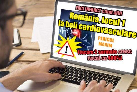 Știrile despre cât de prost stăm la boli cardio-vasculare, principala cauză a infarctului