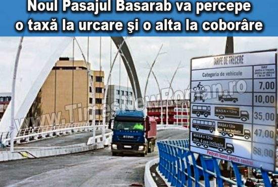 Sorin Oprescu: „Taxa de trecere peste Pasajul Basarab va fi cam piperată”