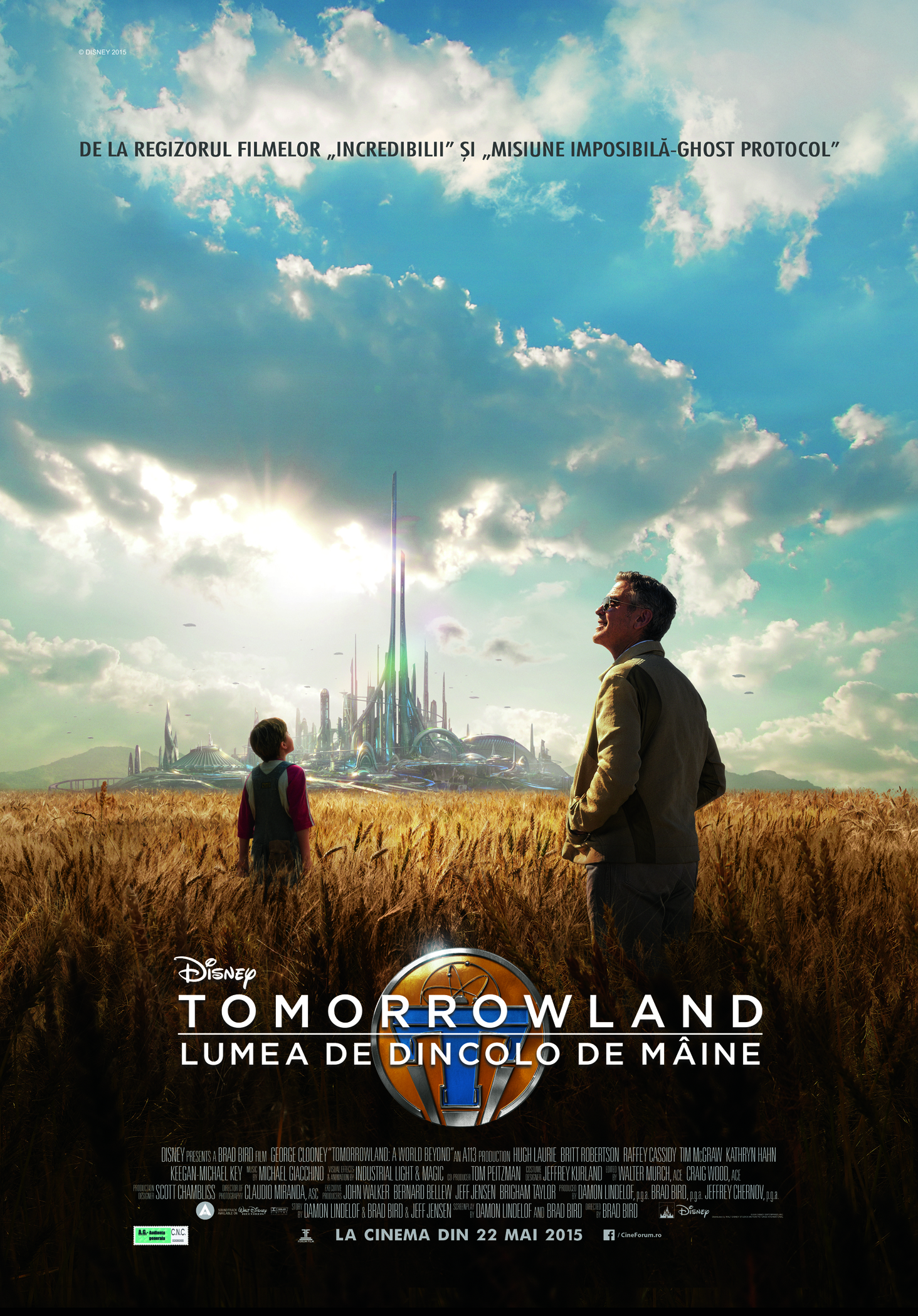 Tomorrowland (2015) – Ia, neamule, insigna, să-ți meargă bine tot viitoru’!