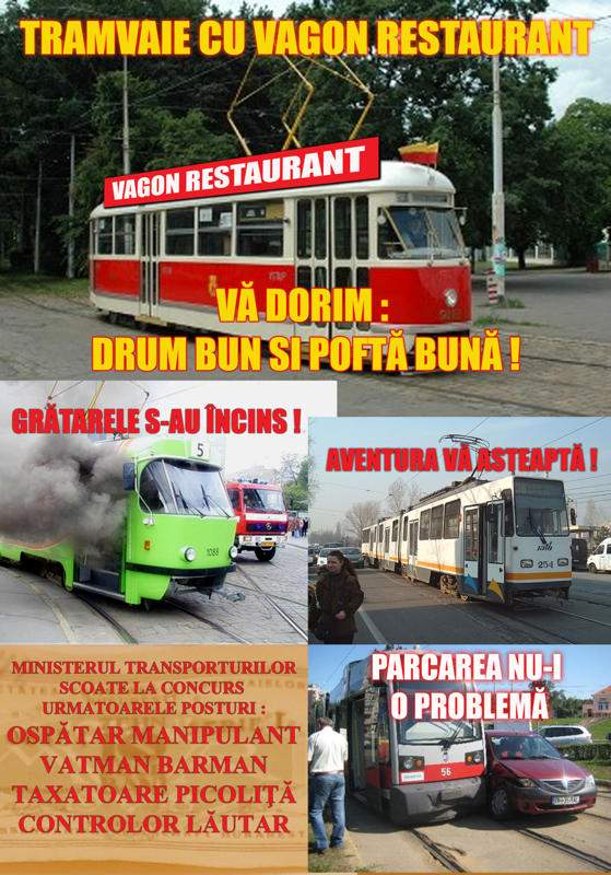 Tramvaiele vor avea vagon restaurant