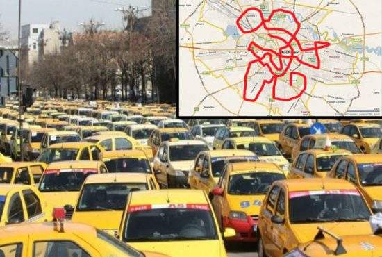 Protestul taximetriştilor blochează Bucureştiul! Din reflex, vor ocoli prin tot oraşul în drum spre Piaţa Victoriei