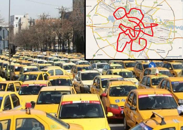 Protestul taximetriştilor blochează Bucureştiul! Din reflex, vor ocoli prin tot oraşul în drum spre Piaţa Victoriei