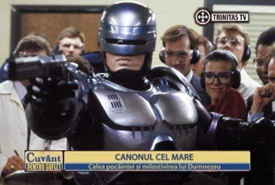 Pentru că toate celelalte televiziuni au difuzat filme cu Iisus, de Înviere Trinitas a difuzat Robocop