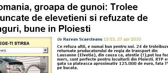 Super ofertă pentru ploieşteni: troleibuze care ard în timpul mersului