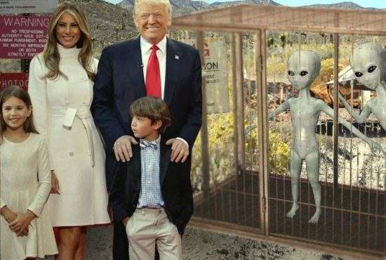 Donald Trump şi-a dus copiii în weekend în Area 51, să vadă extratereştrii