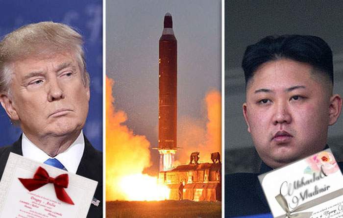 Ameninţările cu războiul nuclear se explică: Trump şi Kim, stresaţi fiindcă au amândoi o nuntă sâmbătă