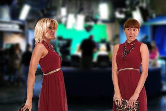 Macovei şi Udrea s-au păruit la un talk-show, după ce au venit îmbrăcate în aceeaşi rochie