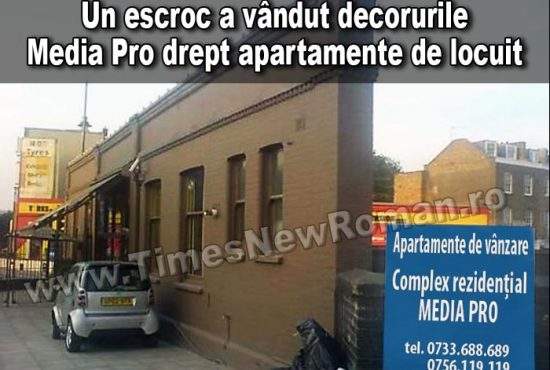 Tun imobiliar la Media Pro: decoruri de film vândute ca apartamente reale