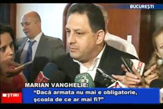 Marian Vanghelie: „Şcoala obligatorie trebuie înlocuită cu o şcoală de profesionişti!”