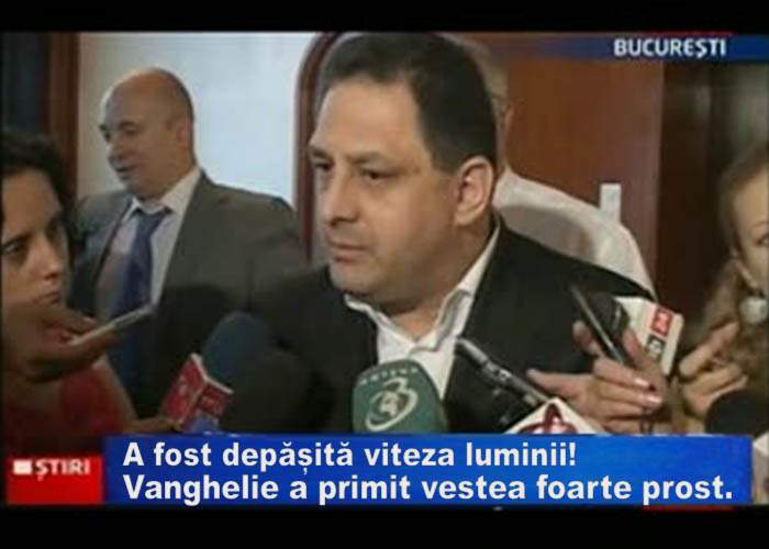 Marian Vanghelie, deloc surprins că Teoria relativității este greșită