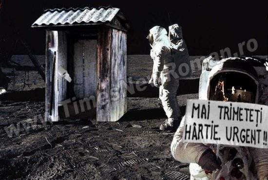 Astronauţii vasluieni au săpat un WC pe Lună