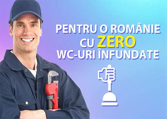 Un instalator care candidează la preşedinţie promite zero WC-uri înfundate