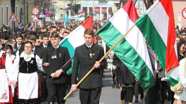 De ziua lor națională, ungurii sunt încurajați să se adune toți în centrul Clujului