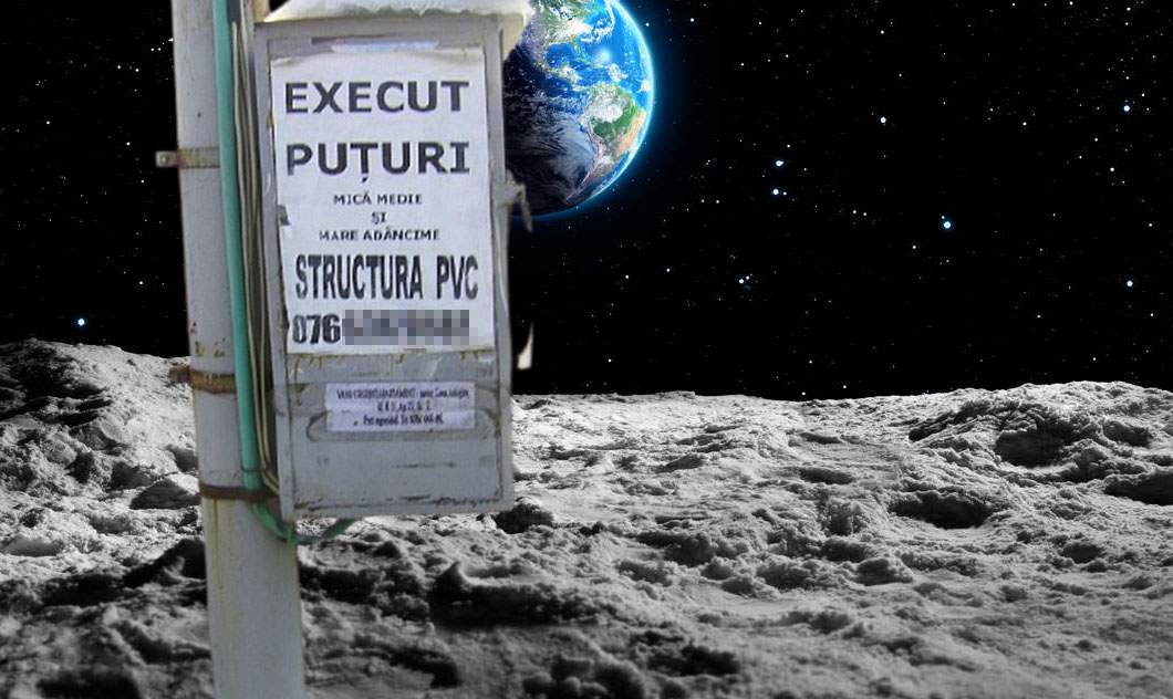 Luna, împânzită de afişe cu “Execut puţuri” după ce NASA a găsit apă acolo