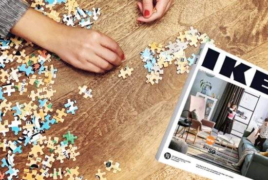 Noul catalog Ikea vine sub formă de puzzle, să ți-l faci singur acasă