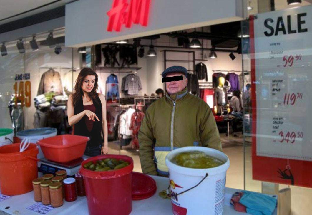 Ţăranii s-au mutat în malluri. Brânza e lângă Zara, varza murată în faţă la H&M