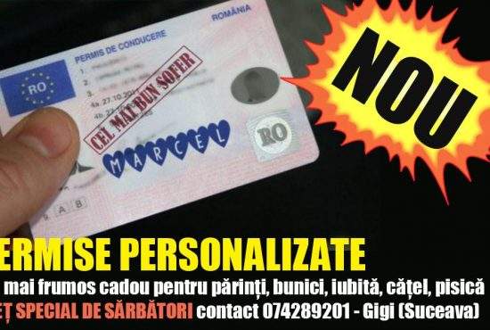 Șeful de la Permise Suceava făcea și permise personalizate, cu “Cel mai bun șofer”