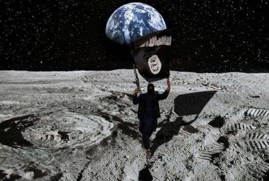 Statul Islamic a trimis un terorist să se detoneze lângă steagul american de pe Lună