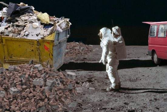 Începe programul spaţial românesc! Tone de moloz vor fi aruncate ilegal pe Lună