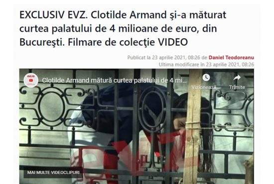 Sfidare! După ce-a terminat de măturat curtea, Clotilde n-a aruncat gunoiul peste gard