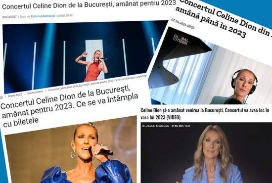 Mulțumim, Covid! Concertul Celine Dion de la București a fost amânat
