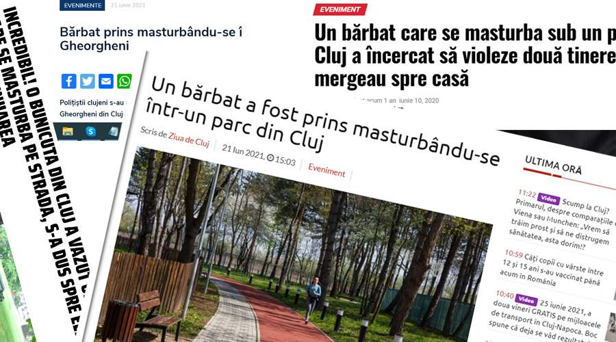 Primăria Cluj, acuzată că n-a mai dat cu soluţie anti-onanişti în parcuri de 2 ani