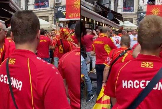 Suporterii macedoneni au sărit la bătaie când au aflat cât costă berea în Centrul Vechi