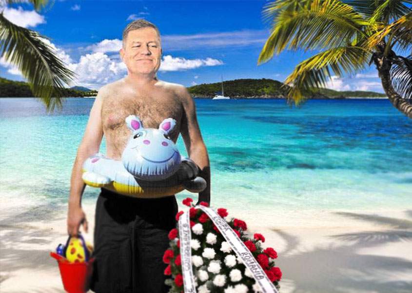 Iohannis şi-a pus slipul negru şi pleacă în Haiti să transmită condoleanţe