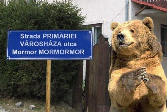 Urşii din Tuşnad cer plăcuţe trilingve, în română, maghiară şi mormăit