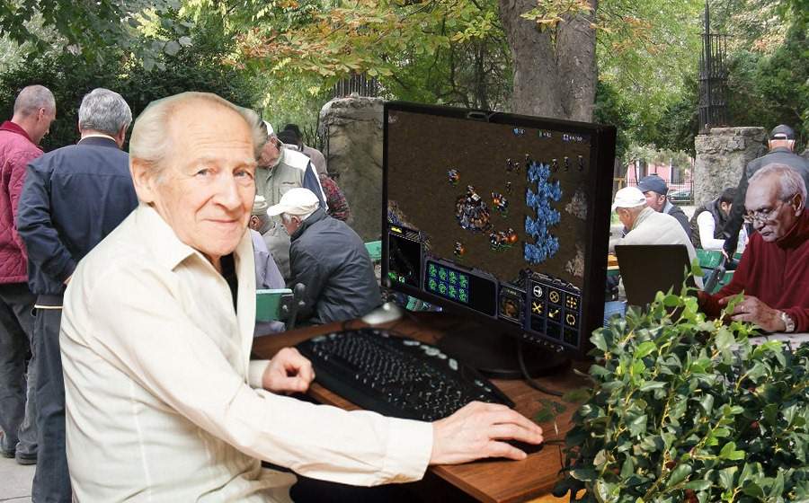 În parcul IOR va fi amenajat un spaţiu pentru pensionarii care se joacă Starcraft