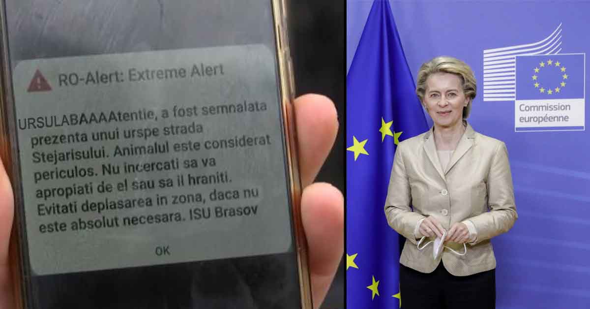 Vizita Ursulei, șefa UE, umbrită de gafa Ro-Alert, care a dat: URSULA, BĂĂĂ!