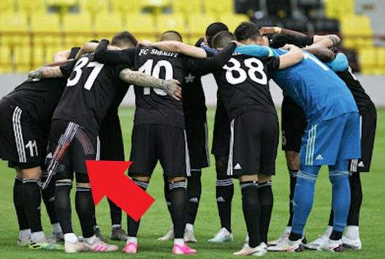 Real, joc slab după ce unui jucător de la Tiraspol i s-a văzut Kalaşnikovul sub tricou