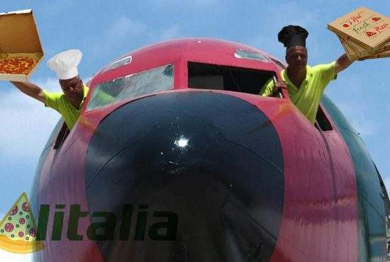 Pizzeria zburătoare Alitalia se închide. Cursele  vor fi preluate de Fornetti Air