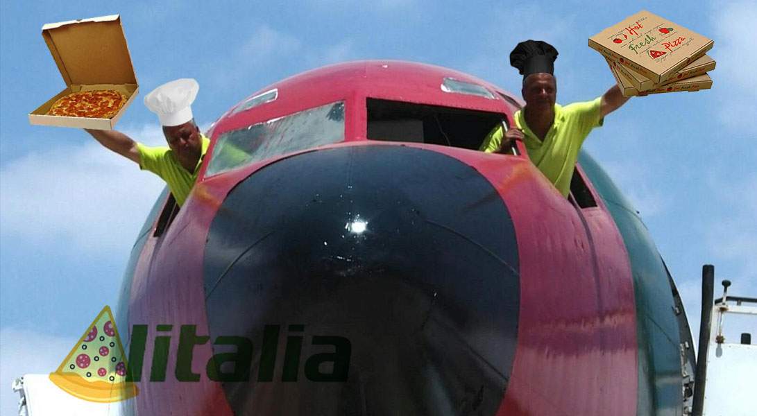 Pizzeria zburătoare Alitalia se închide. Cursele  vor fi preluate de Fornetti Air