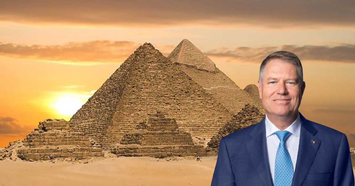 Iohannis, vizită încununată de succes în Egipt. Acum are 6 case și o piramidă